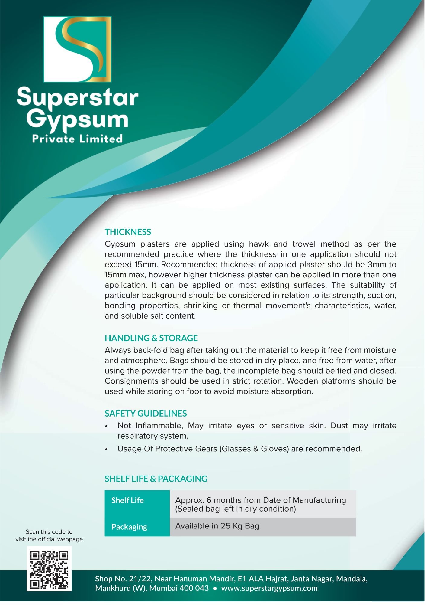 SUPERSTAR gypsum D2 4